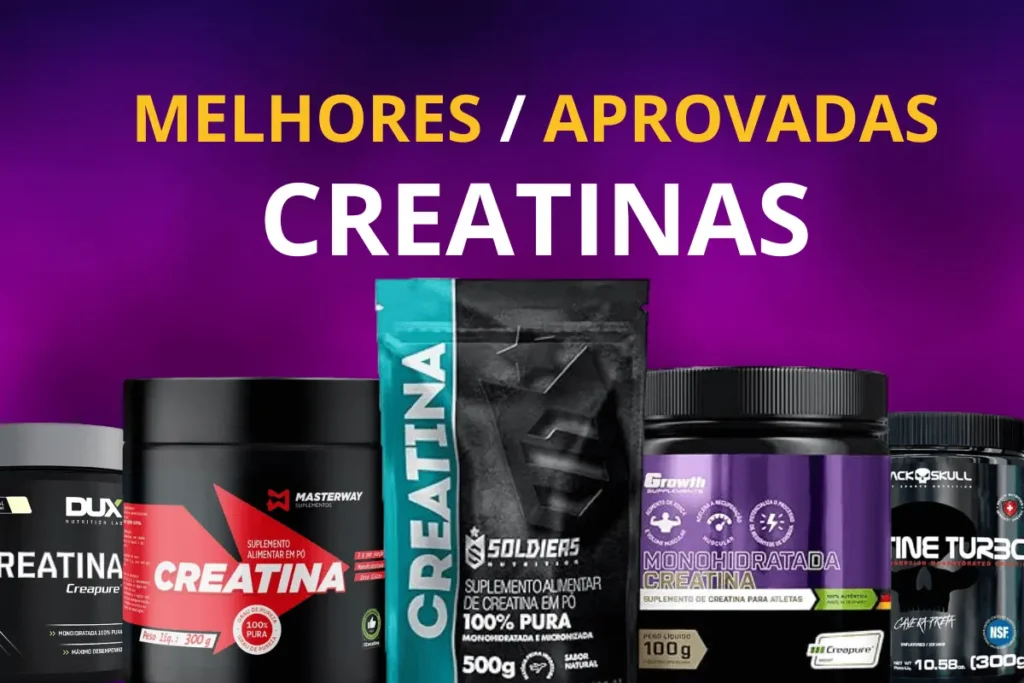 Creatinas aprovadas 2025: Confira as melhores creatinas de 2025